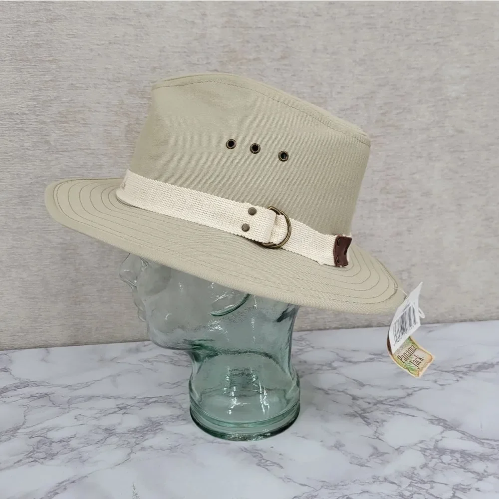 Panama Jack Men's Tan Canvas Hat Safari